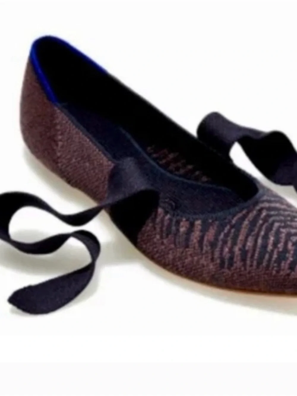 Women's Rothy's Retired The Point Mary Jane Twilight Flats with Bow Size 9 1010